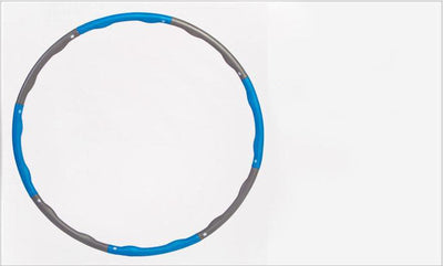 Blue and gray hula hoop