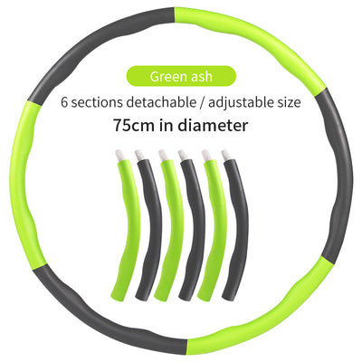 Green and black detachable hoop