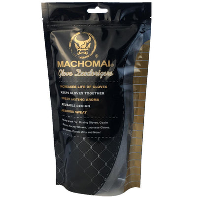 Machomai glove deodorizer packaging on a white background